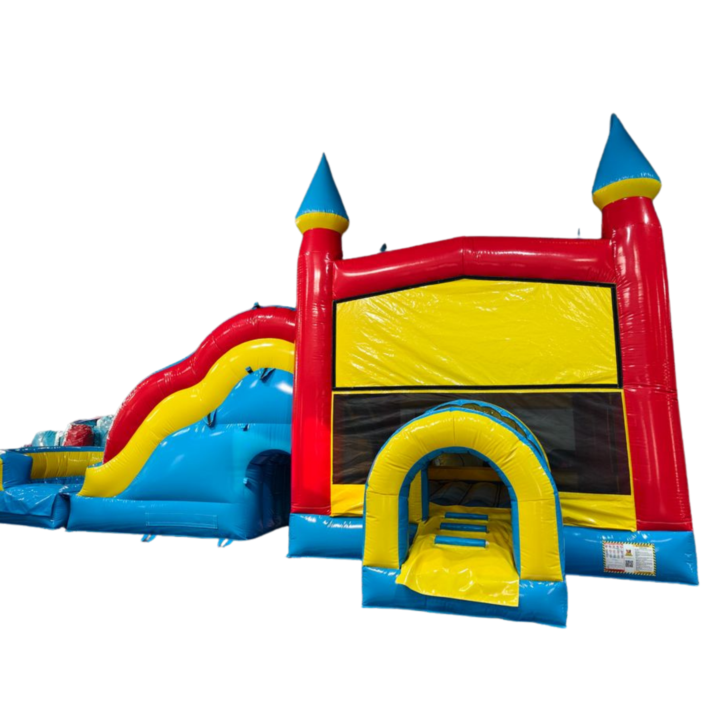 Castle 5in1 Wave Wet Dry Slide - Rainbow