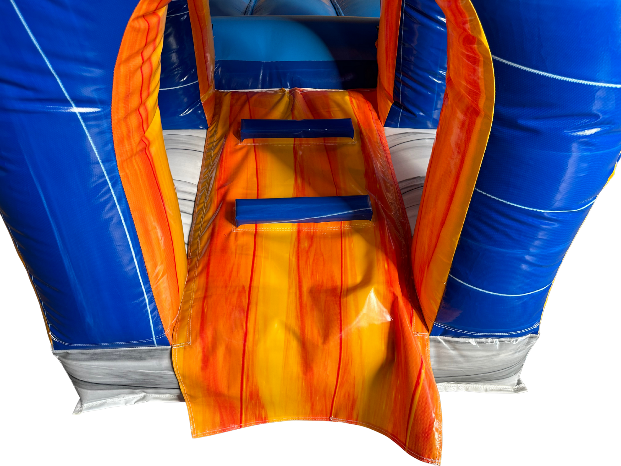 Blue & Orange marble Castle Bounce House