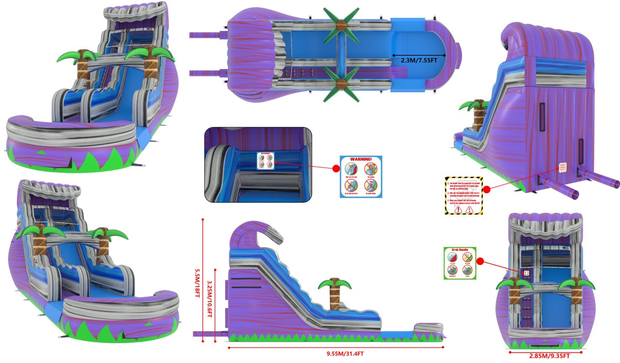 18' Purple Crush Tsunami SL