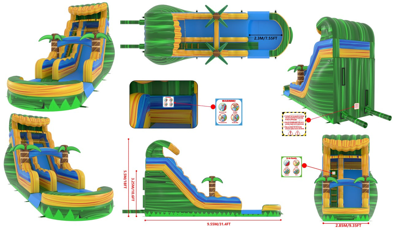18' Green Crush Tsunami SL
