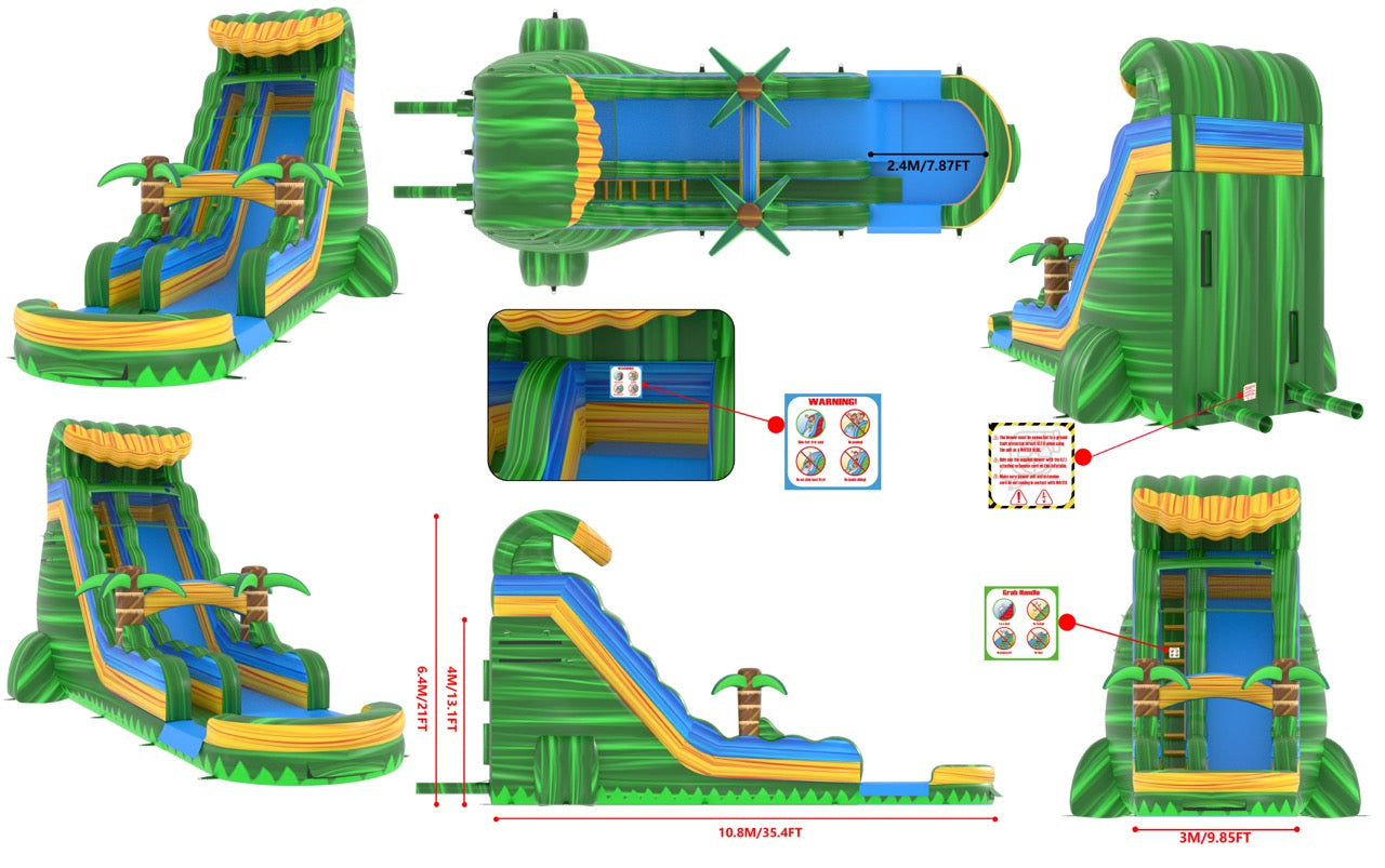 22' Emerald Crush Tsunami SL