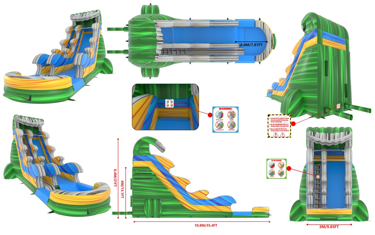 22' Emerald Crush Tsunami SL