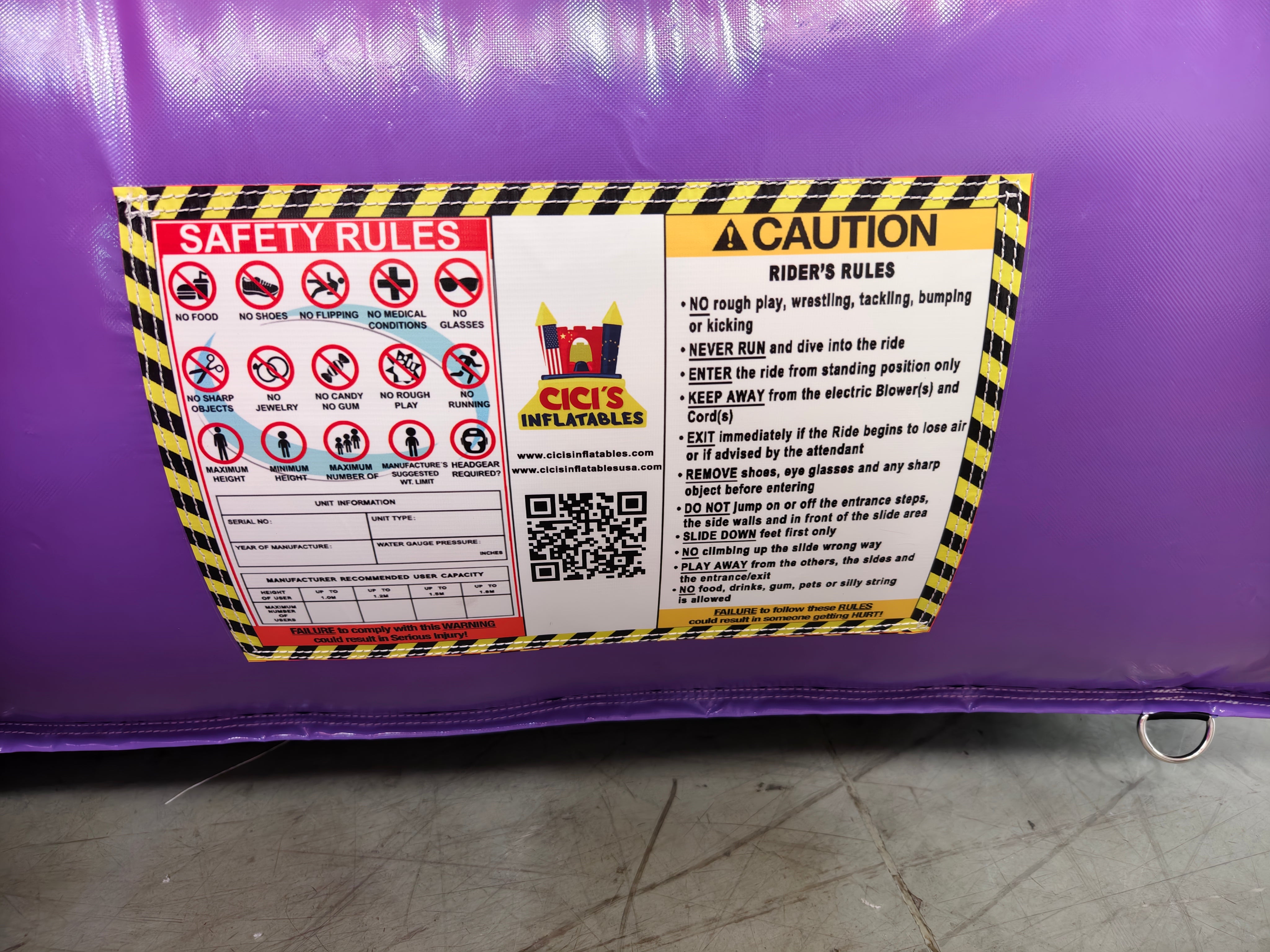 Castle Bounce House – Purple/Pink/Yellow