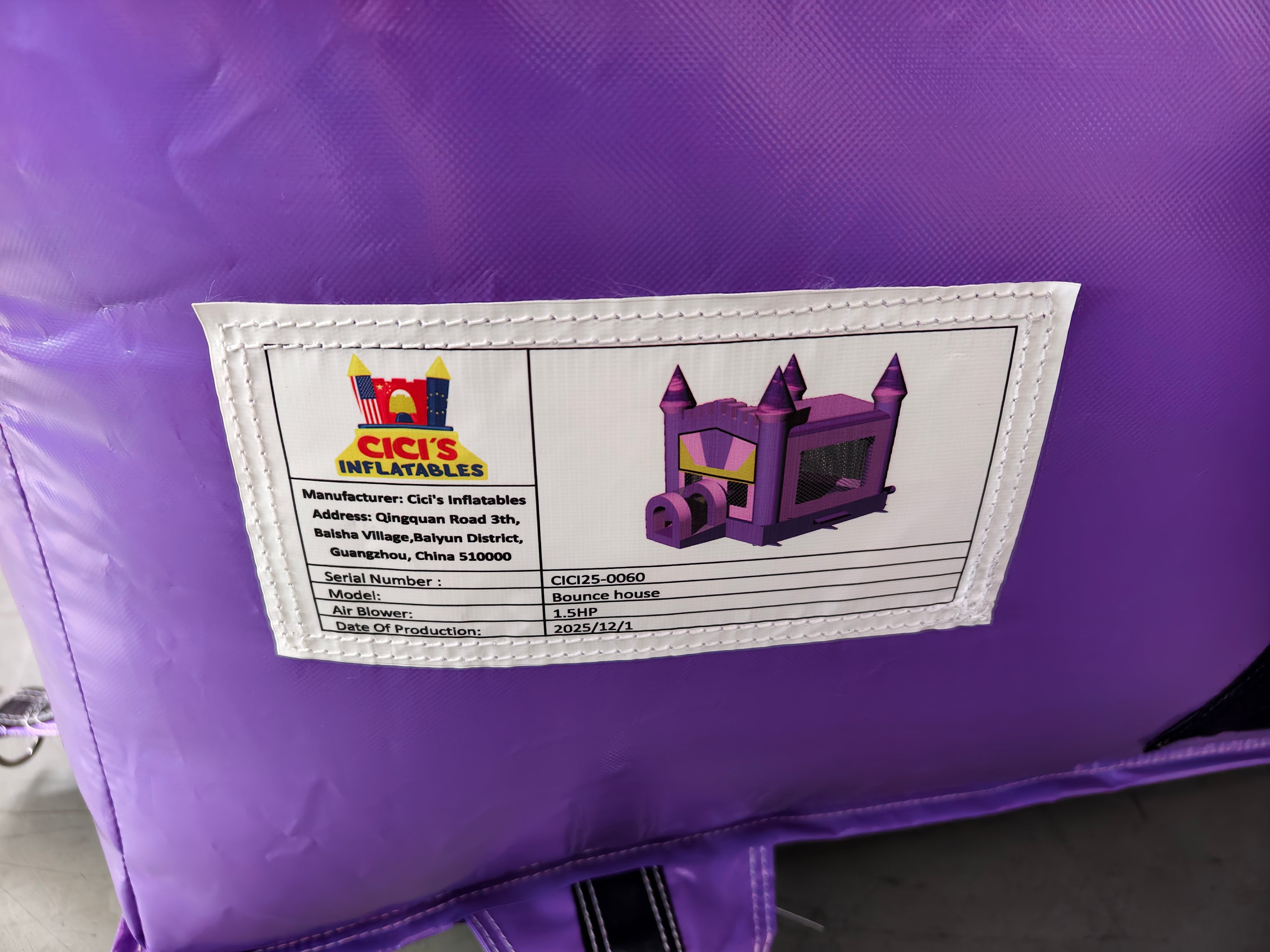 Castle Bounce House – Purple/Pink/Yellow