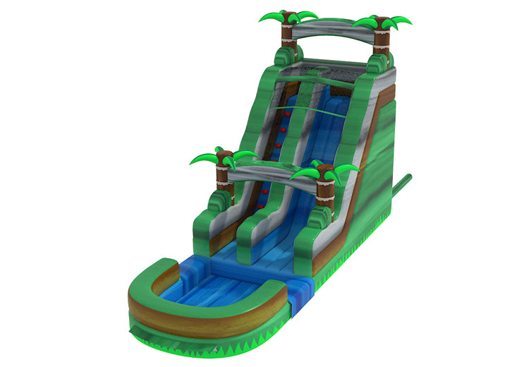 20ft Green Marble Water Slide