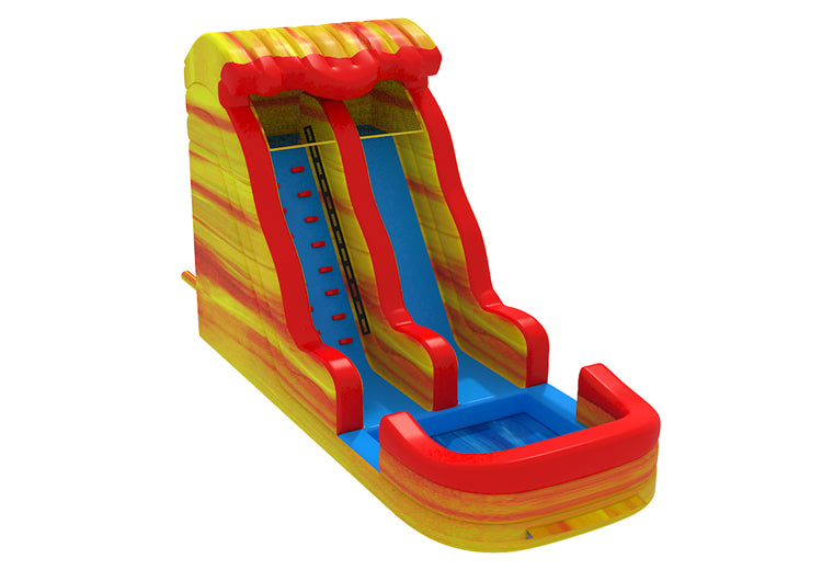 20ft Yellow/Red Marble Water Slide