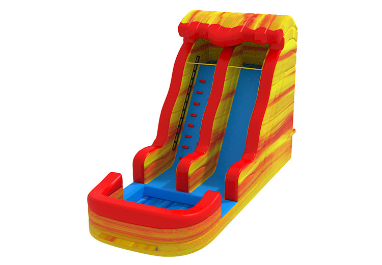 20ft Yellow/Red Marble Water Slide