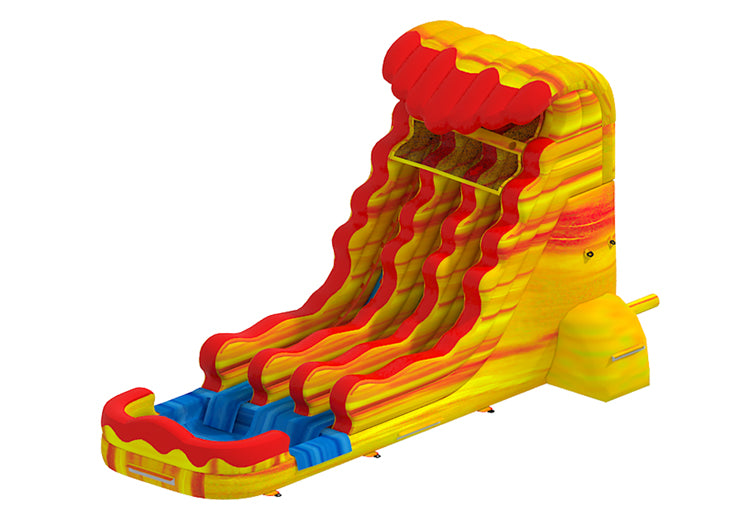 19.7ft Yellow/Red Marble Water Slide