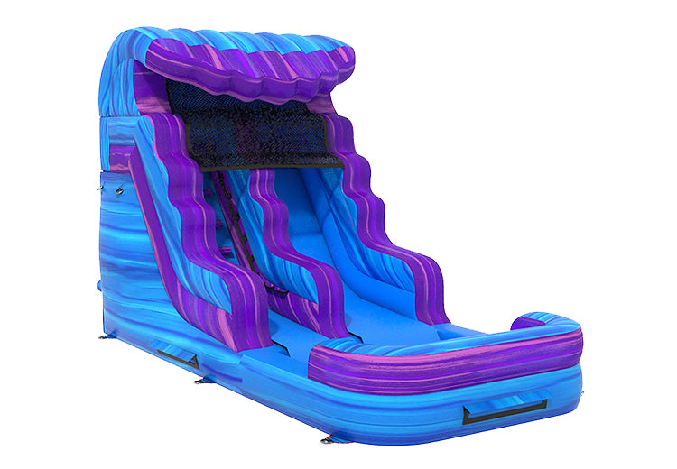 13ft Blue Purple Marble Water Slide