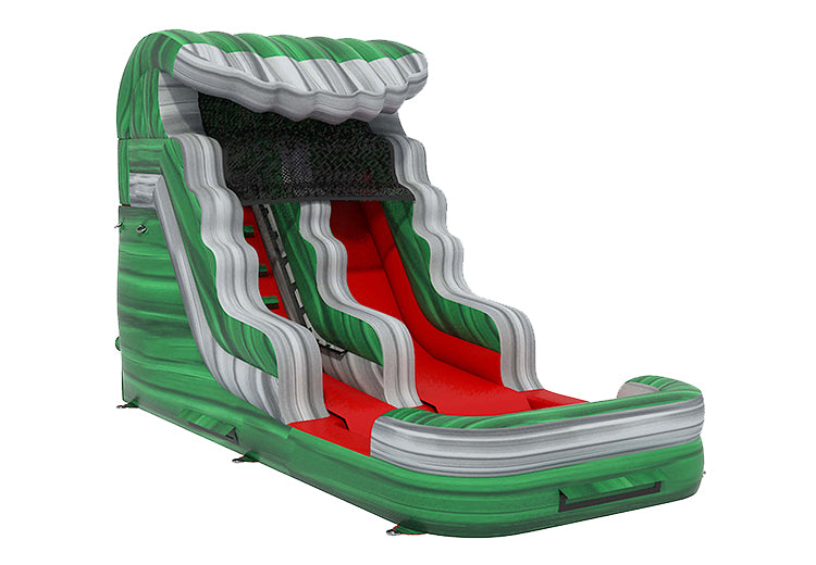 13ft Green Grey Marble Water Slide