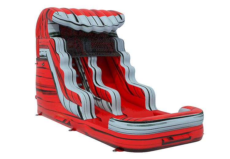 13ft Red Grey Marble Water Slide