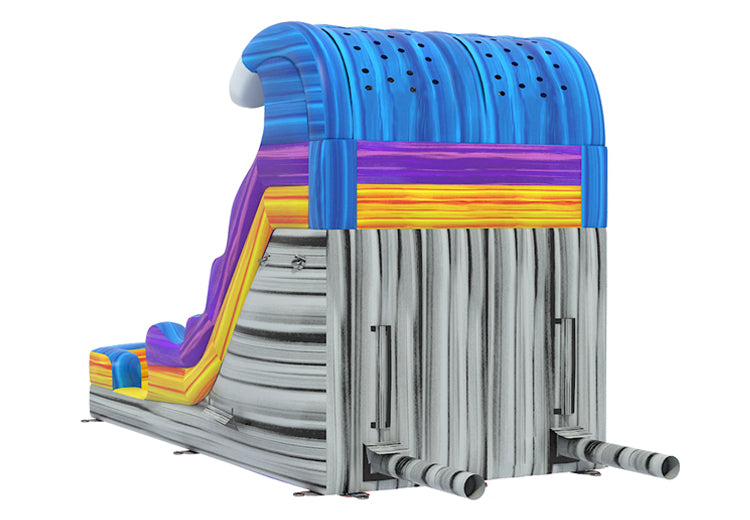 16.4ft Grey Purple Water Slide