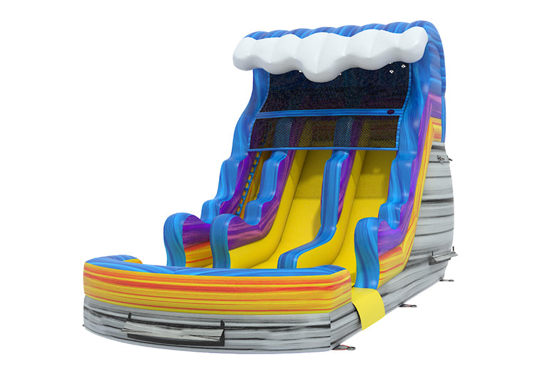 16.4ft Grey Purple Water Slide