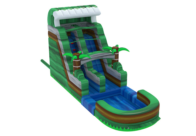 18ft Green Marble Water Slide