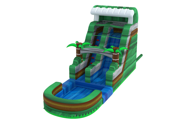 18ft Green Marble Water Slide