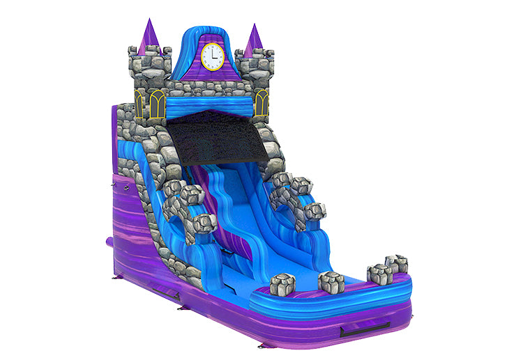 17.4ft Purple Marble Water Slide