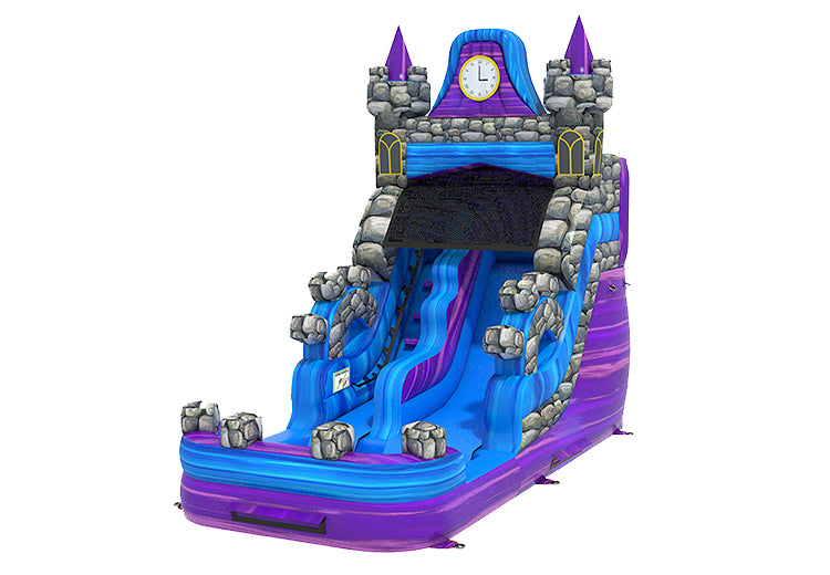 17.4ft Purple Marble Water Slide