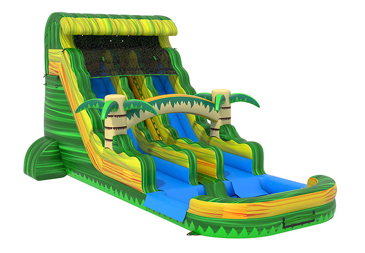 18ft Green Marble Water Slide