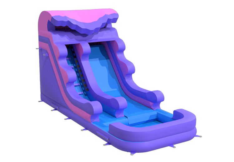 18ft Purple Marble Water Slide