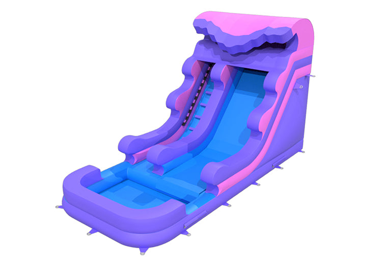 18ft Purple Marble Water Slide