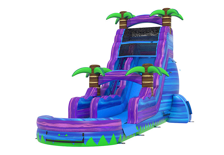 20.6ft Blue Purple Mable Water Slide