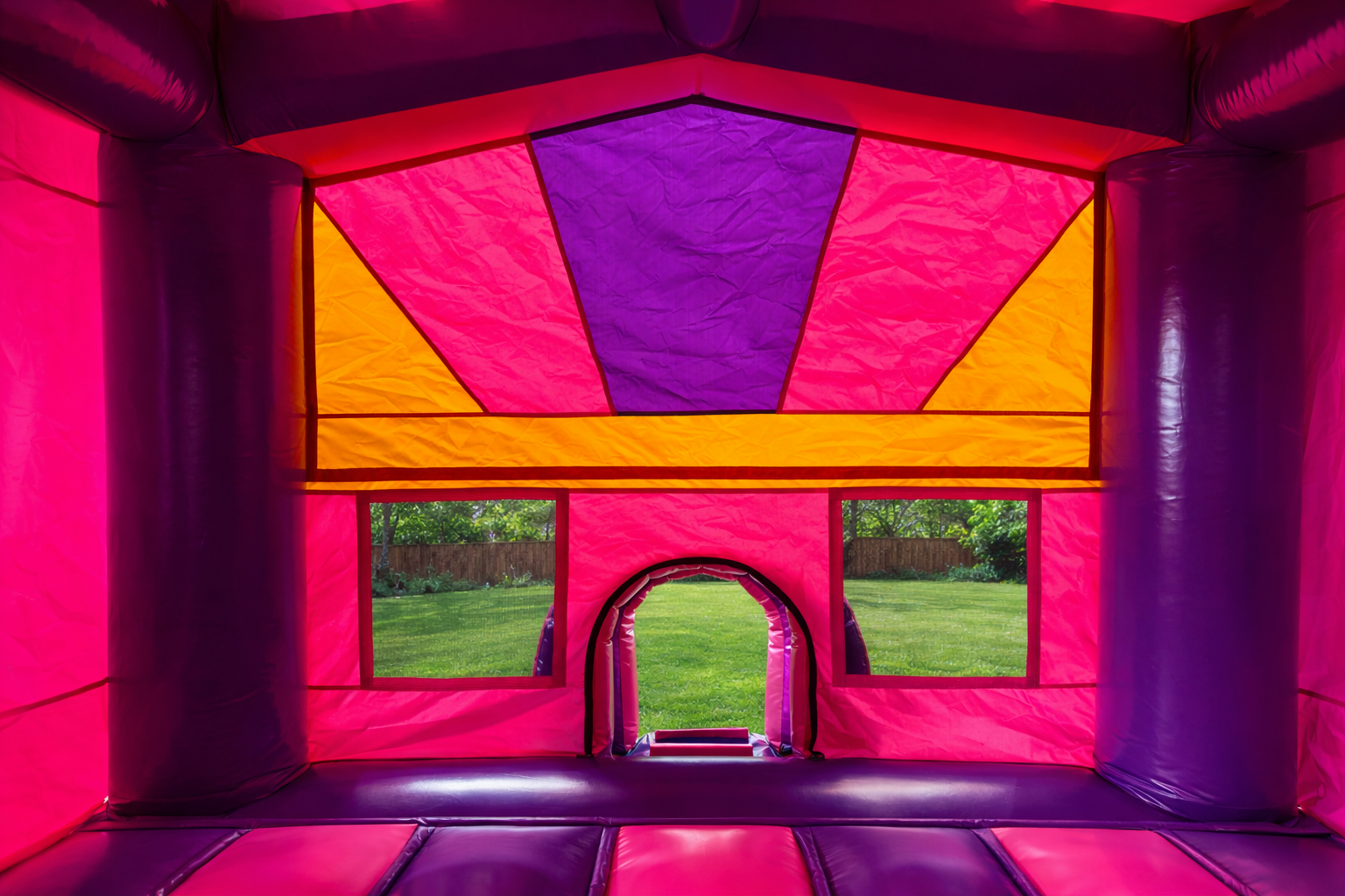 Castle Bounce House – Purple/Pink/Yellow