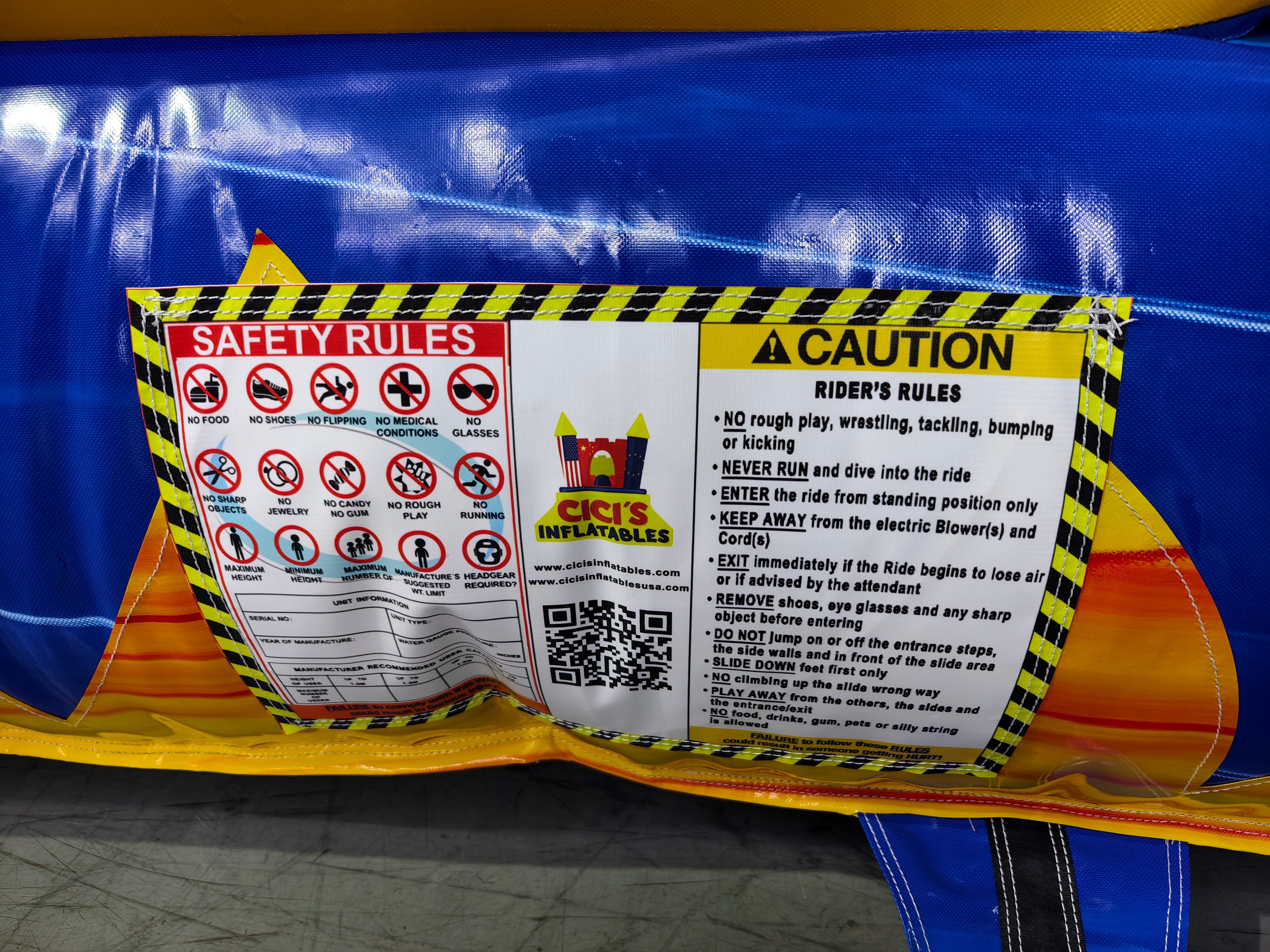 22' Blue Crush Tsunami Water Slide SL