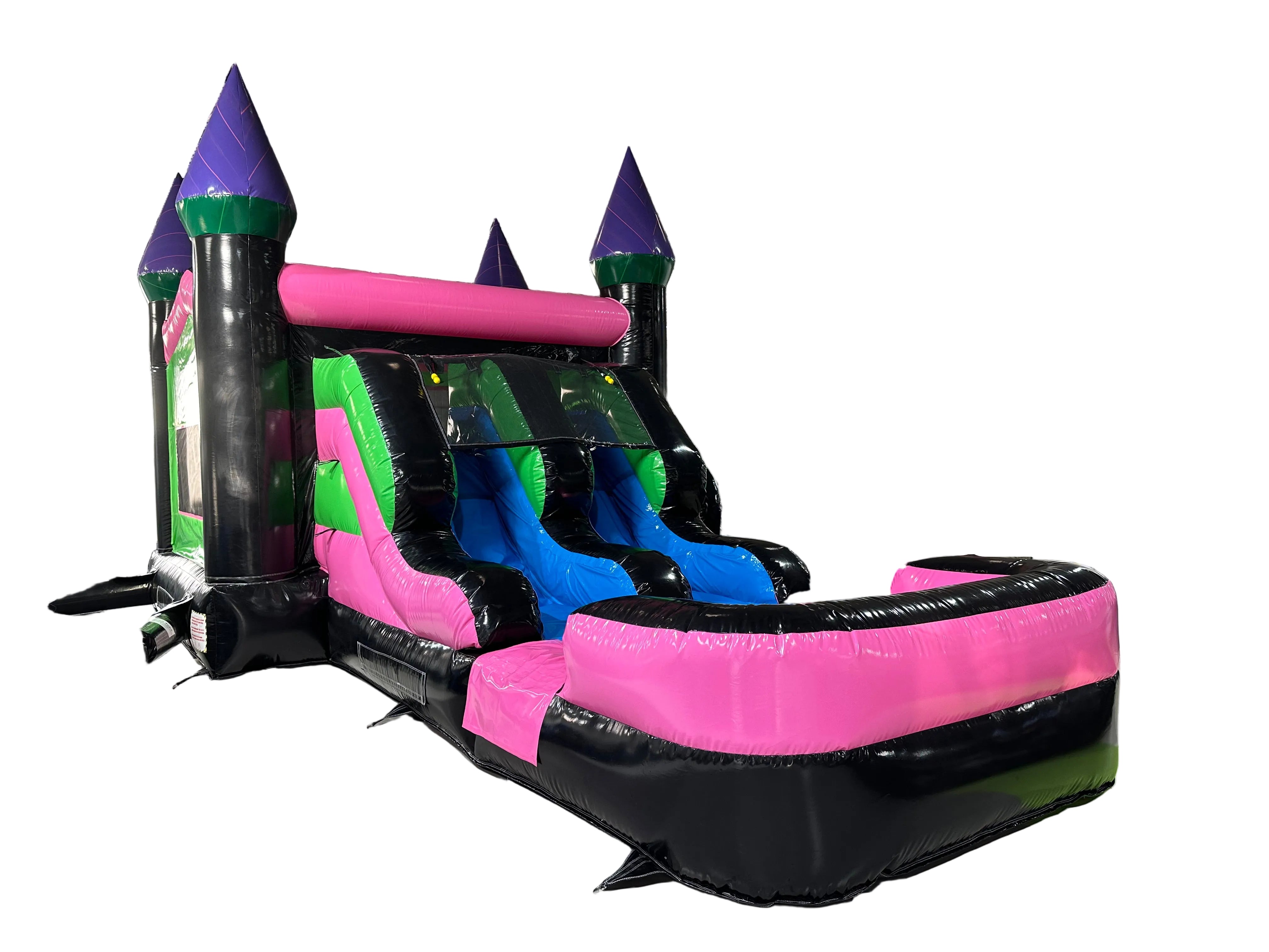 Castle Combo with Dual Lane Slide – BlackPinkGreen